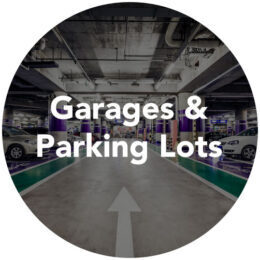 Garages and Parking Lots - underground garage with cars and lights